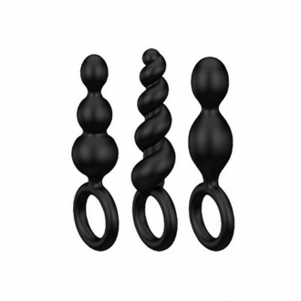BOOTY CALL PLUGS - 3 PIECES - BLACK
