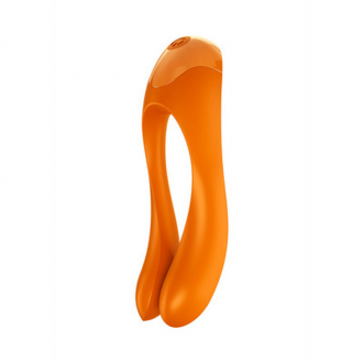 CANDY CANE - FINGER VIBRATOR FOR INTIMATE ZONES - ORANGE