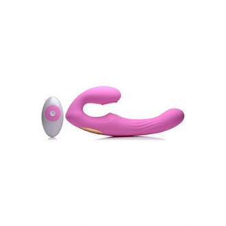 U-PULSE - SILICONE PULSATING AND VIBRATING STRAPLESS STRAP-ON