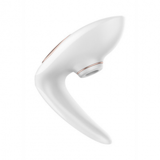 PRO 4 - COUPLES AIR PULSE STIMULATOR AND VIBRATION - WHITE/ROSE GOLD