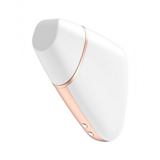 LOVE TRIANGLE - AIR PULSE STIMULATOR AND VIBRATION - WHITE