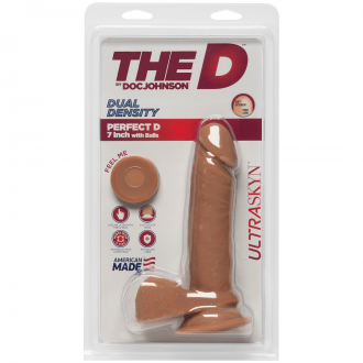 PERFECT D - REALISTIC ULTRASKYN DILDO WITH BALLS - 7 / 18 CM