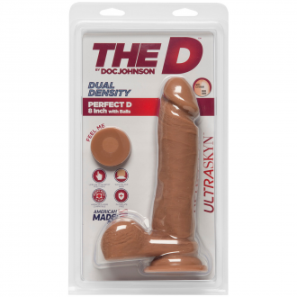 PERFECT D - REALISTIC ULTRASKYN DILDO WITH BALLS - 8 / 20 CM