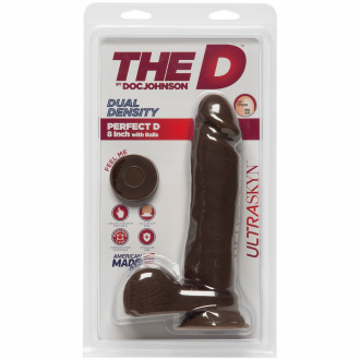 PERFECT D - REALISTIC ULTRASKYN DILDO WITH BALLS - 8 / 20 CM