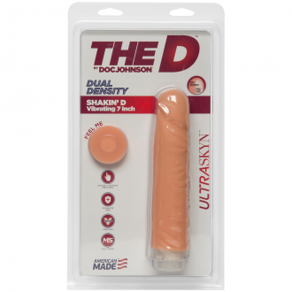SHAKIN' D - VIBRATING REALISTIC ULTRASKYN DILDO 