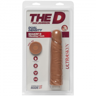 SHAKIN' D - VIBRATING REALISTIC ULTRASKYN DILDO 