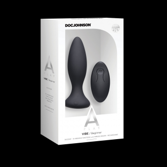 VIBE - BEGINNERS SILICONE ANAL PLUG WITH REMOTE CONTROL