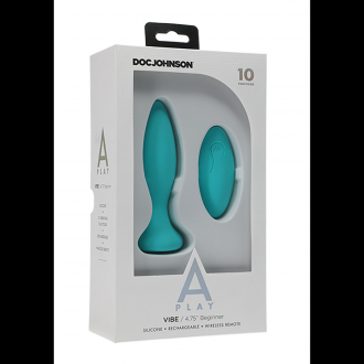 VIBE - BEGINNERS SILICONE ANAL PLUG WITH REMOTE CONTROL