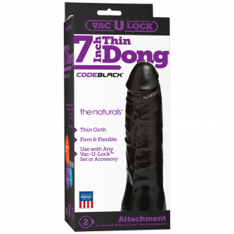 CODEBLACK - THIN DILDO - 7 / 18 CM