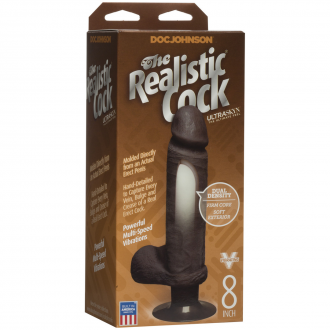 VIBRATING ULTRASKYN DILDO - 8 / 20 CM