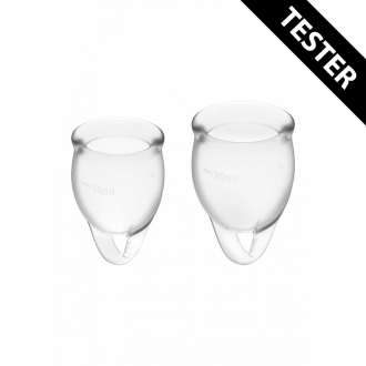 FEEL CONFIDENT - MENSTRUAL CUP - TRANSPARENT - TESTER