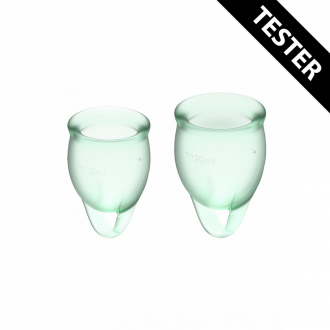 FEEL CONFIDENT MENSTRUAL CUP - LIGHT GREEN - TESTER