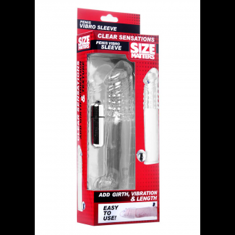 CLEAR SENSATIONS - VIBRATING PENIS SLEEVE WITH BULLET